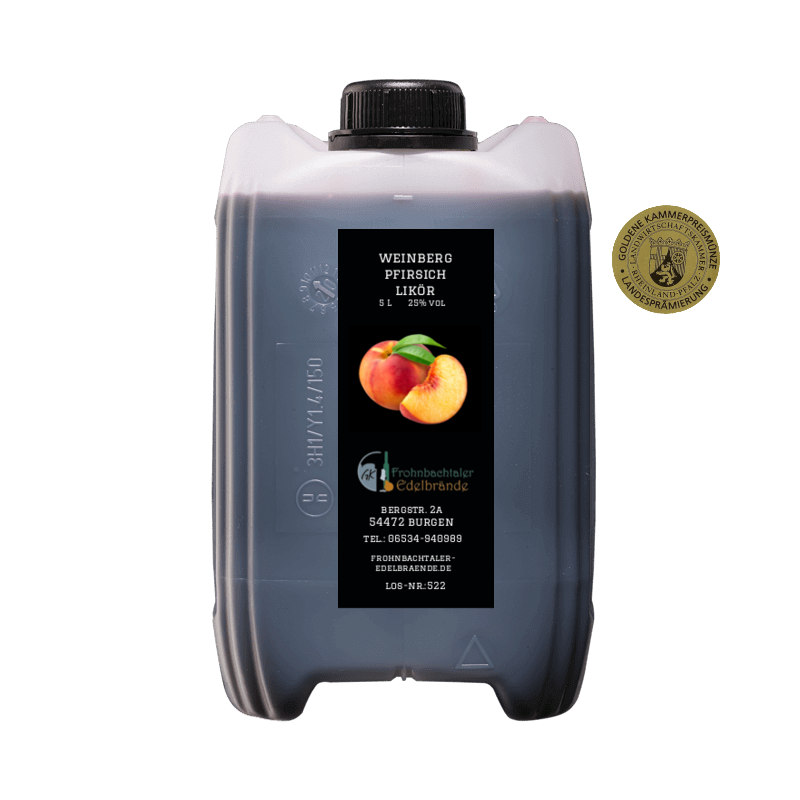Weinbergpfirsichlikör 5 l i m Kanister