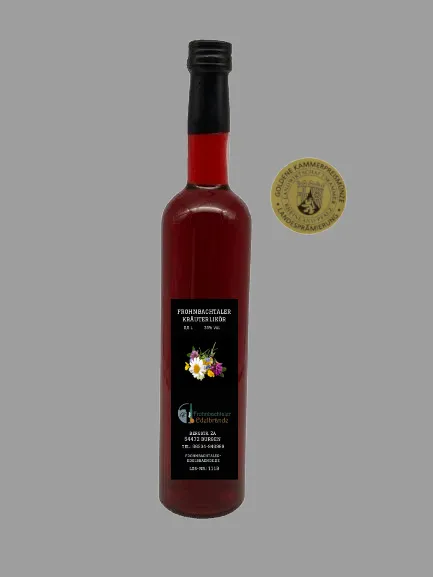 Kräuterlikör 0,5 l in Glasflasche mit Schraubverschluss