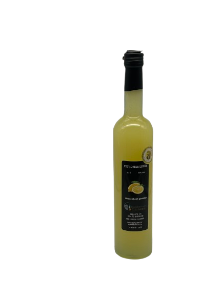 Zitronenliklr 0,5 l - Limoncello - in Glasflasche