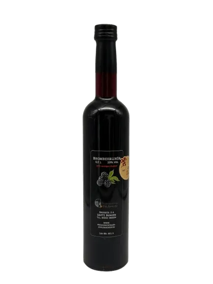 Brombeerlikör 0,5 l in Glasflasche