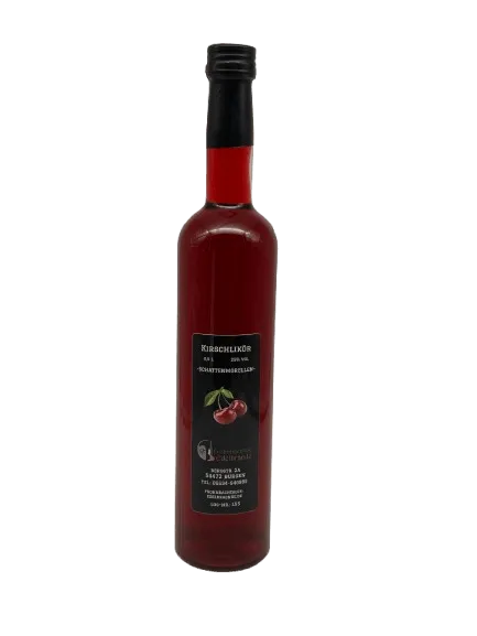 Kirschlikör 0,5 l in Glasflasche