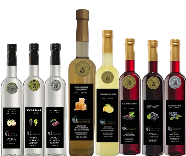 prämierte Edelbrände und Liköre
