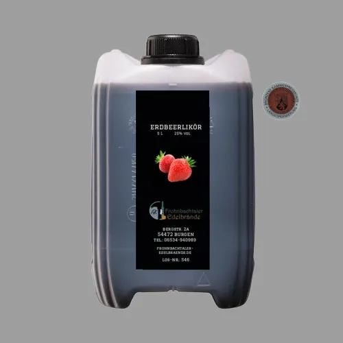 Erdbeerlikör 5 l im Kanister