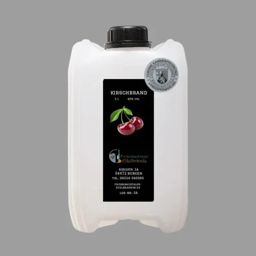 Kirschbrand von Sauerkirschen 5 l im Kanister