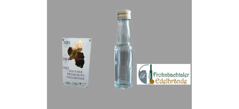 Miniflaschen 4 cl, Kropfhalsflaschen aus Glas