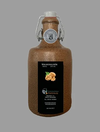 Walnusslikör 0,5 l im Tonkrug
