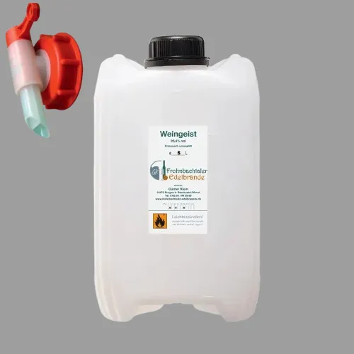 Weingeisdt 5 l (96,4% vol) im Kanister mit Zapfhahn
