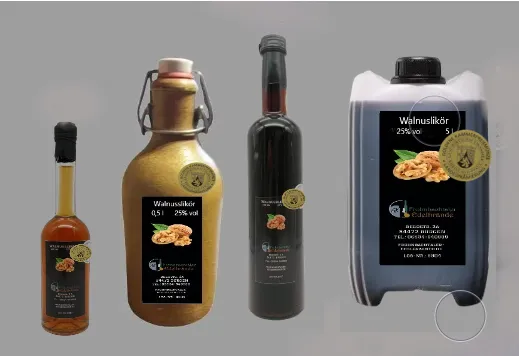 walnusslikör in 4 Varianten