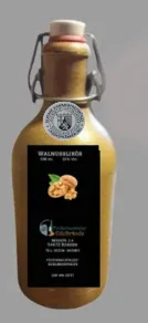 Walnusslikör 0,5 l in braunem Steingutkrug mit Schnappverschluss,